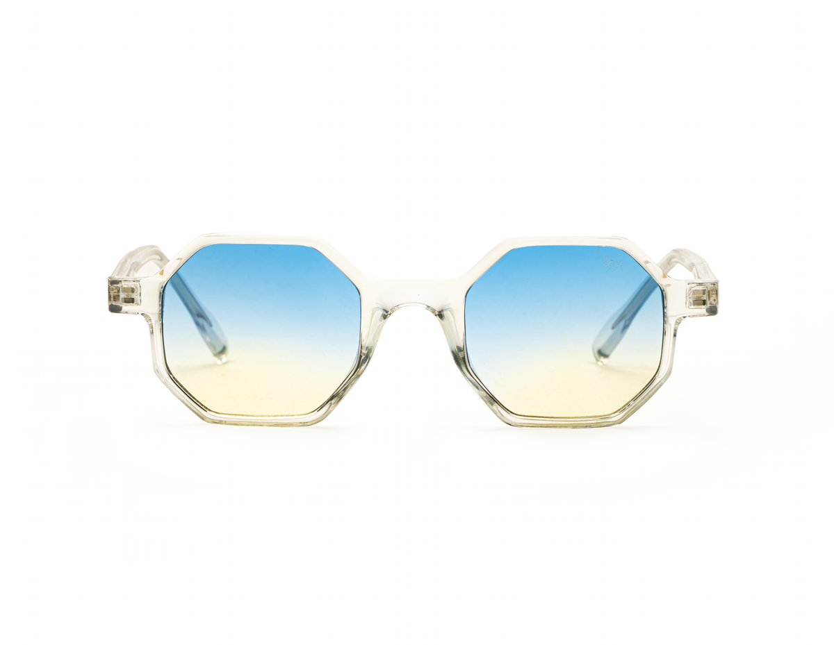 Trasparente Blu Giallo